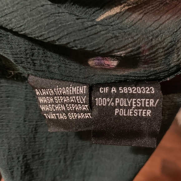 Women’s Green Top Size 14 ( M ) Cote Femme Decorated - Short Sleeve - Picture 6 of 9